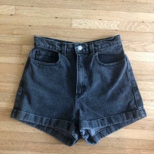 High Rise American Apparel Denim Shorts